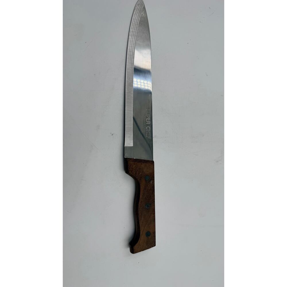 Super-Chef Everbrite S.STEEL Chefs Knife 13.5'' Japan Wood Handle